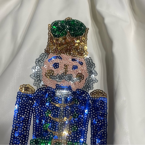 Fantastic Fawn cream Tiered Sequin Dress Size S. Christmas party. Nutcrackers. - Picture 3 of 12